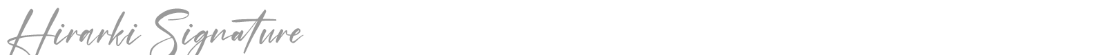 Hirarki Signature font preview